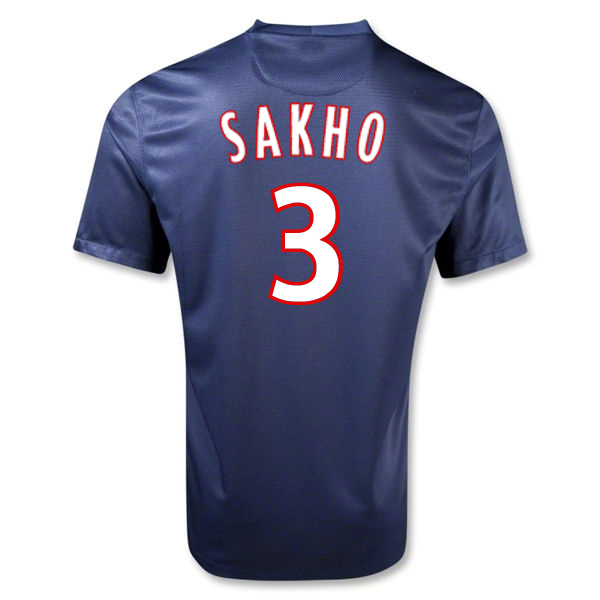 12/13 PSG #3 SAKHO Home Soccer Jersey Shirt - Click Image to Close